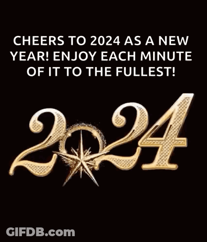 Cheers To 2024 Enjoy Each Minute GIF