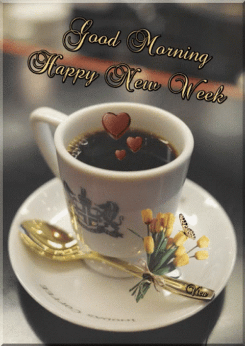 Cheers To New Week Have Coffee GIF