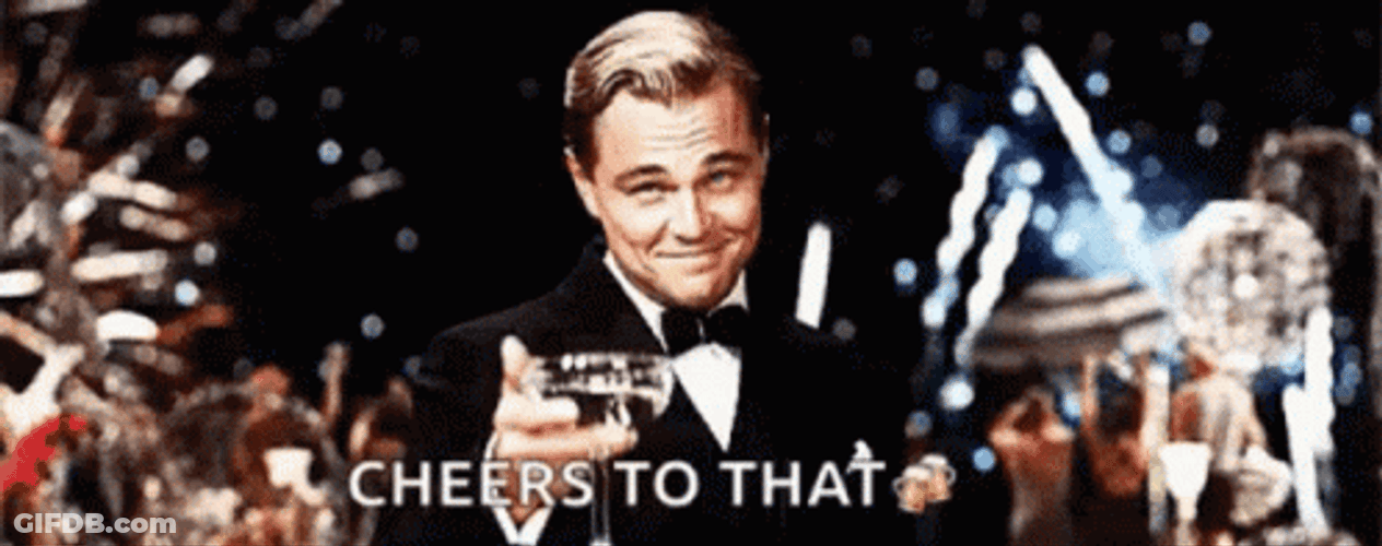 Cheers To That Meme Leonardo DiCaprio GIF