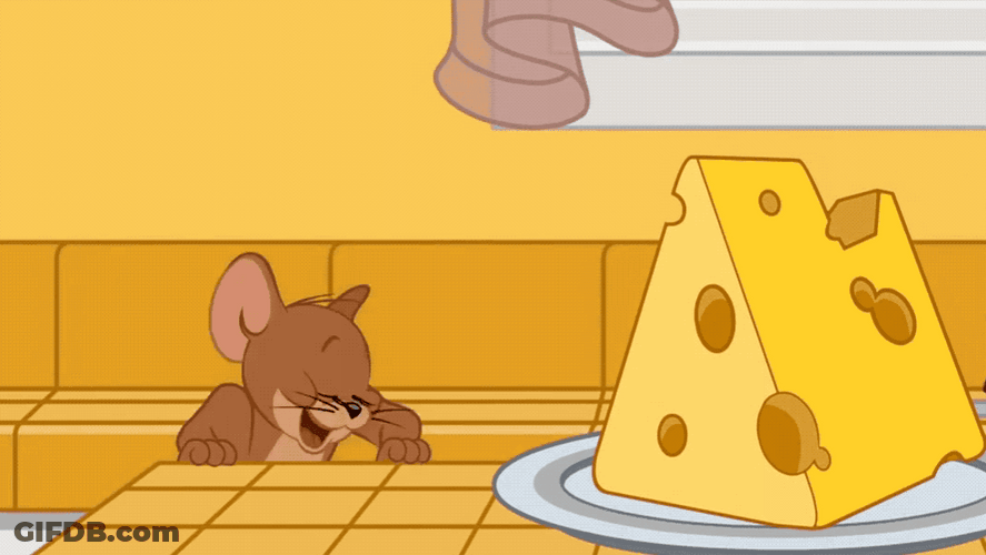 Cheese Happy Jerry Cartoon GIF