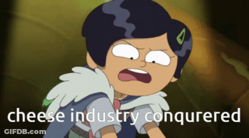 Cheese Industry Conquered Cartoon GIF