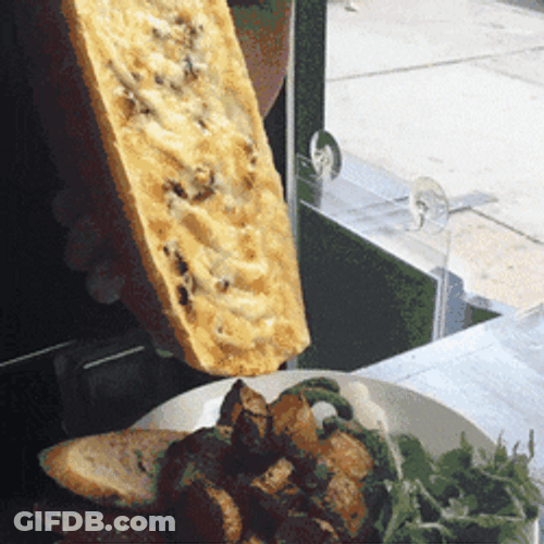Cheese Raclette Dinner Plate GIF