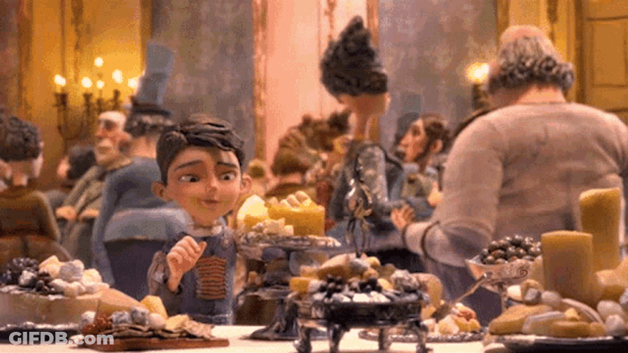 Cheese Table Eggs Boxtrolls GIF