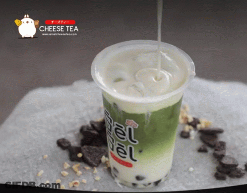 Cheese Tea With Milk GIF