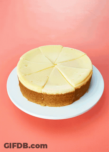 Cheesecake With Slice Missing GIF