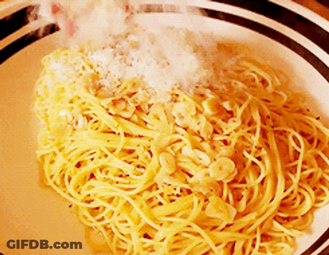 Cheesy Food Spaghetti Pasta GIF