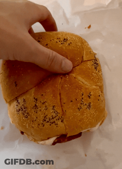 Cheesy Melt Stuffed Bread GIF