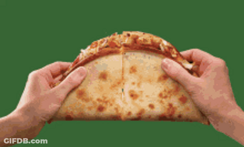 Cheesy Pizza Sandwich GIF