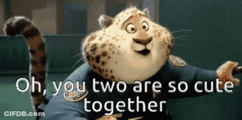 Cheetah In Police Uniform Sitting On Couch GIF
