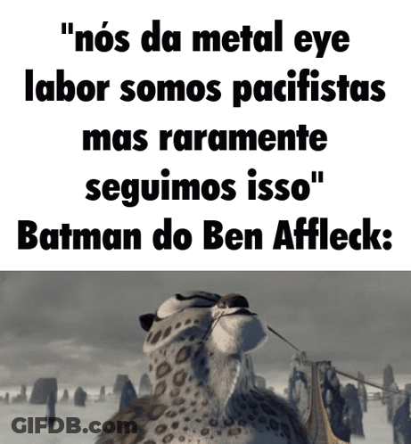 Cheetah Nos Da Metal Eye Labor Somos Pacifistas Mas Raramente Seguimos Isso GIF