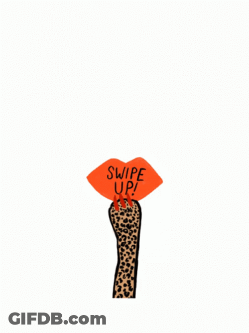 Cheetah Paws Swipe Up GIF