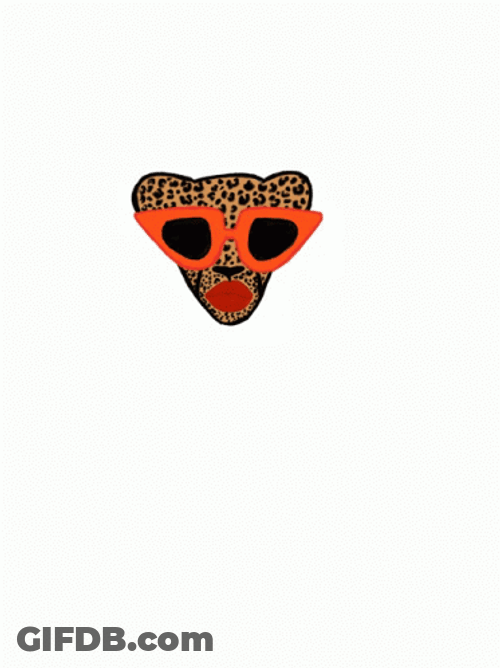 Cheetah Shady Shades Sunglasses GIF
