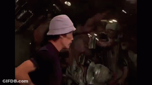 Chef Dancing In Front Of Fire GIF