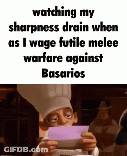 Chef Holding Paper Watching My Sharpness Drain When GIF