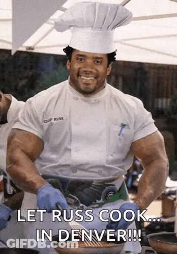 Chef In Hat Let Russ Cook In Denver GIF
