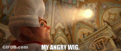 Chef In Hat Standing In Front Of Pile Of Money Saying My Angry Wig GIF