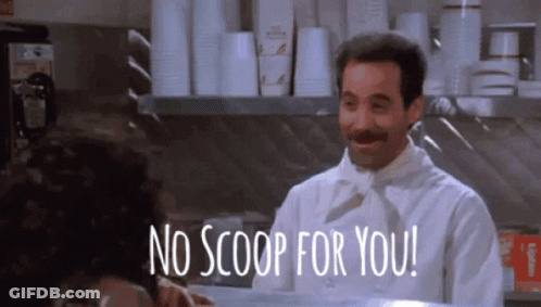 Chef In White Uniform Says No Scoop For You GIF