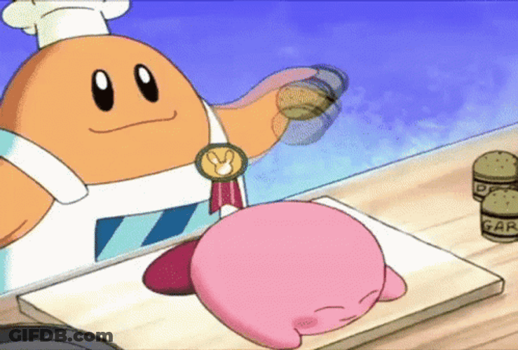 Chef Kawasaki And Kirby GIF