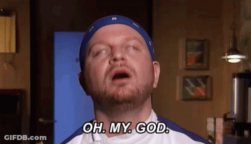 Chef Making Funny Face Saying Oh My God GIF