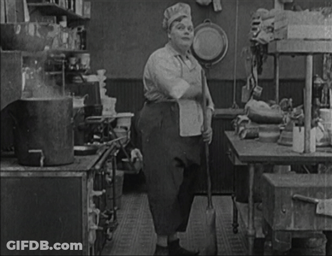 Chef Multitasking In Kitchen GIF
