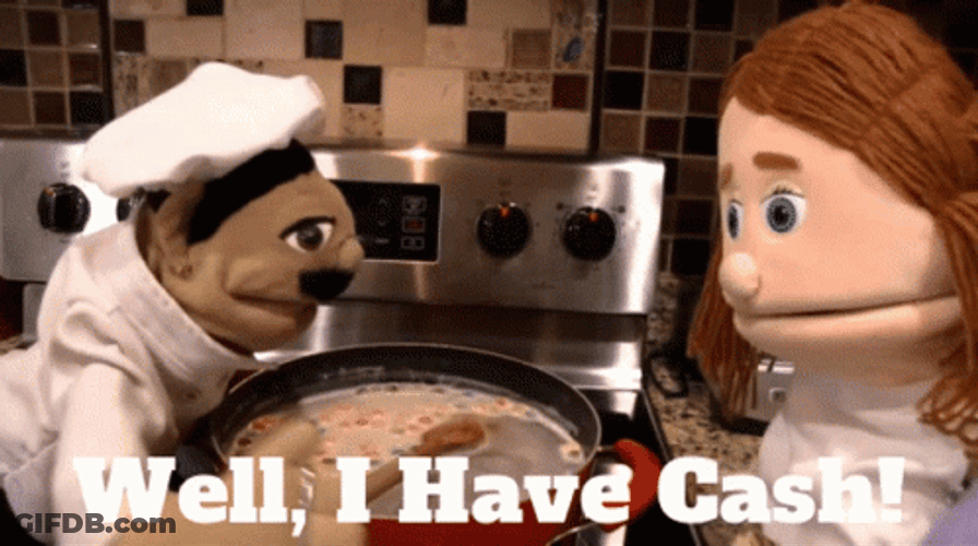 Chef Pee Pee Recieve Cash From Mary Anne GIF