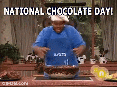 Chef Preparing Chocolate Cake For National Chocolate Day GIF