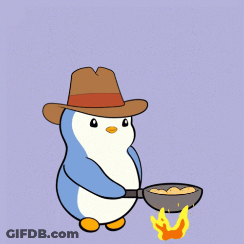 Chef Pudgy Penguin Cooking GIF