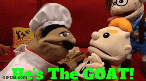 Chef Puppet Says He's The Goat GIF