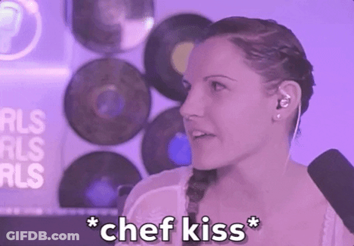 Chef's Kiss While Closing Eyes GIF