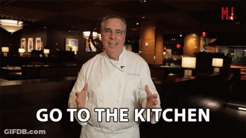 Chef Saying Go To The Kitchen GIF