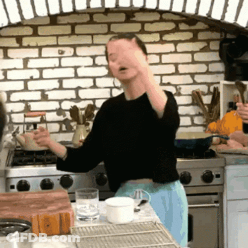 Chef Selena Gomez Bowing GIF