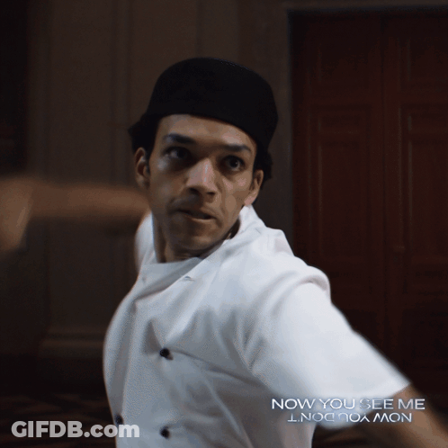 Chef Uniform With Now You See Me Now You Don't GIF