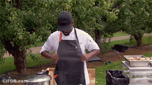 Chef Wearing Hat Saying Chef Chat GIF