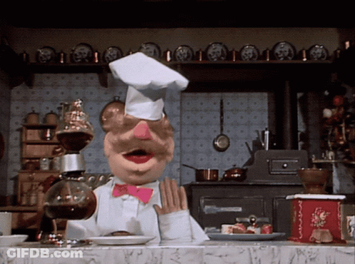Chef With Pink Bow Tie And Chef Hat GIF