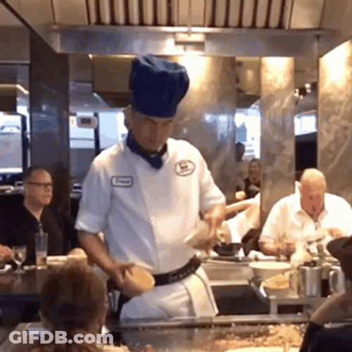 Chefs Makes Hibachi GIF