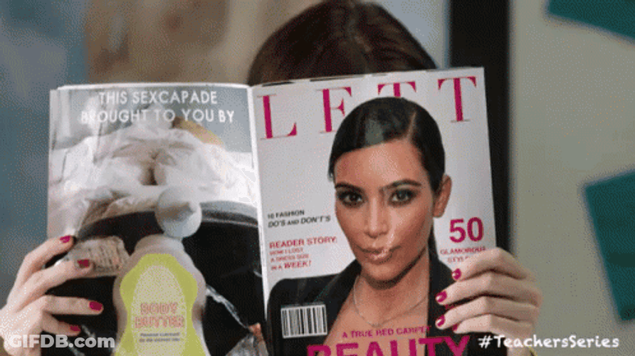 Chelsea Snap Hiding In Magazine GIF