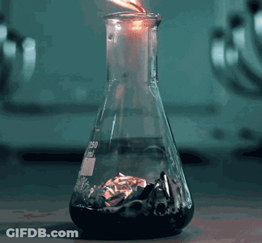 Chemistry Green Flame Foil Boiling GIF