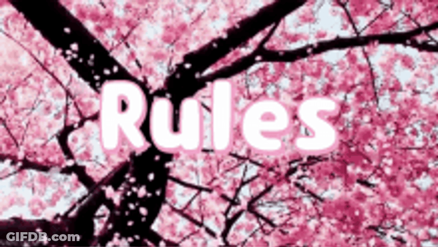 Cherry Blossoms Sakura Falling Pink Flowers Rules GIF