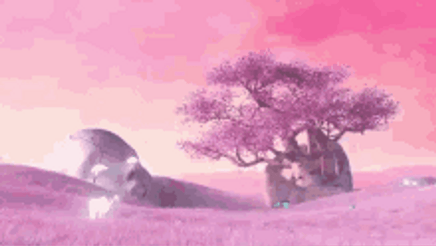 Cherry Blossoms Sakura Pink Flowers Butterflies GIF