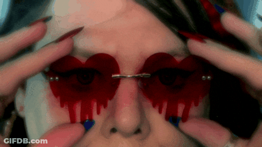 Cherylyn Barnes Flaunting Her Red Eyes GIF