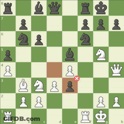 Chess Board With Horse And Crown GIF