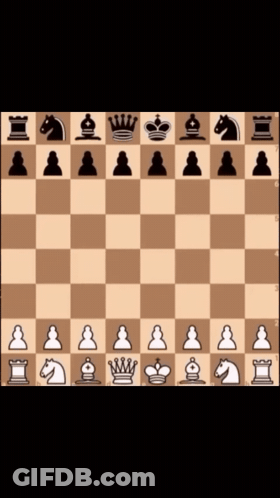 Chess Board With Yellow Square GIF