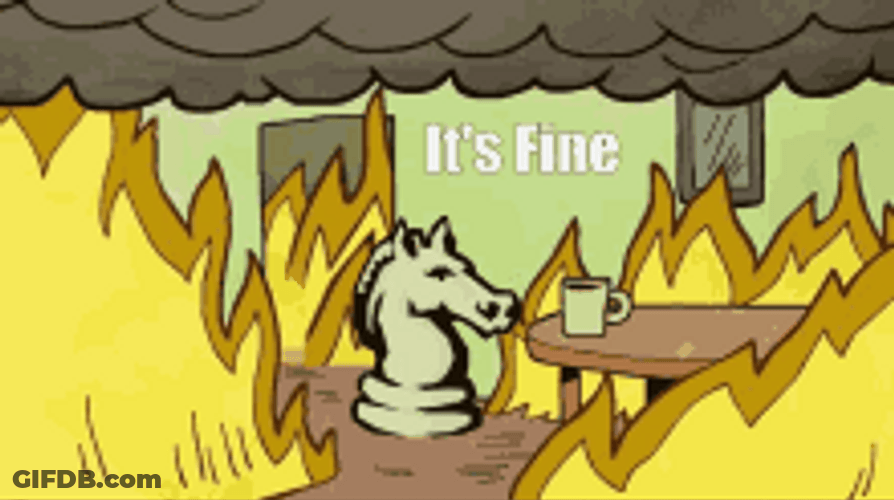 Chess Piece Saying Its Fine GIF