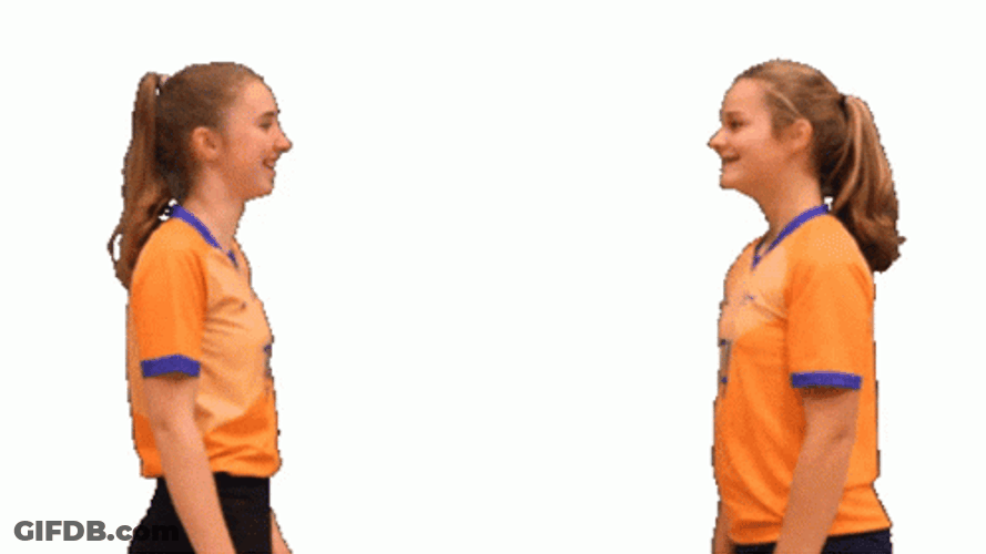 Chest Bump Hugging GIF