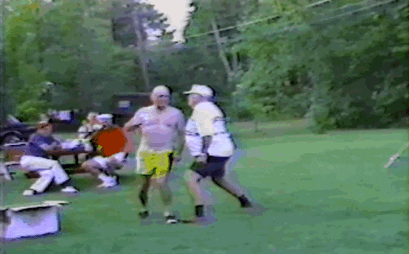 Chest Bump With A Big Man GIF