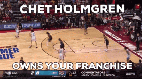 Chet Holmgren Owns Your Franchise GIF