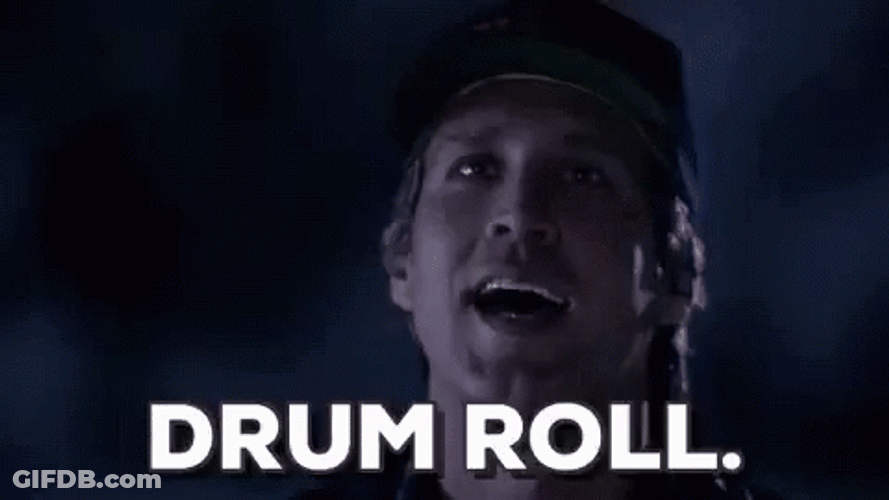 Chevy Chase Drum Roll Please GIF