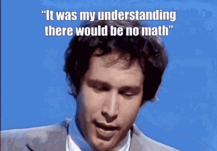 Chevy Chase No Math GIF