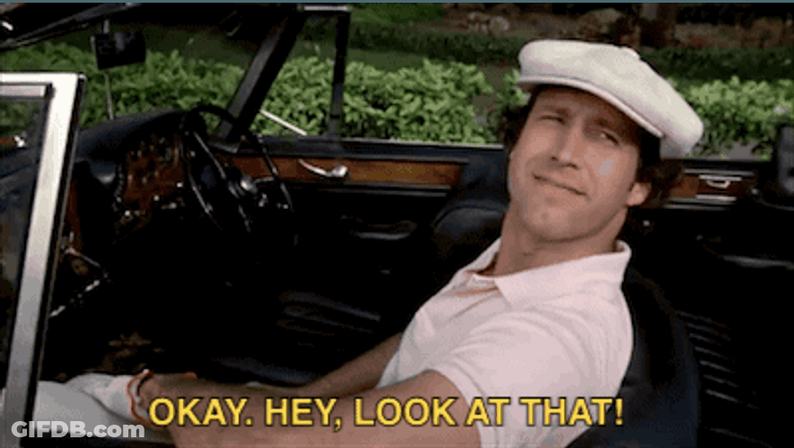 Chevy Chase Showing Off His Car In Caddyshack GIF