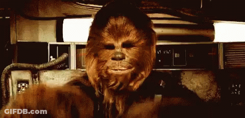 Chewbacca Close Up Face GIF
